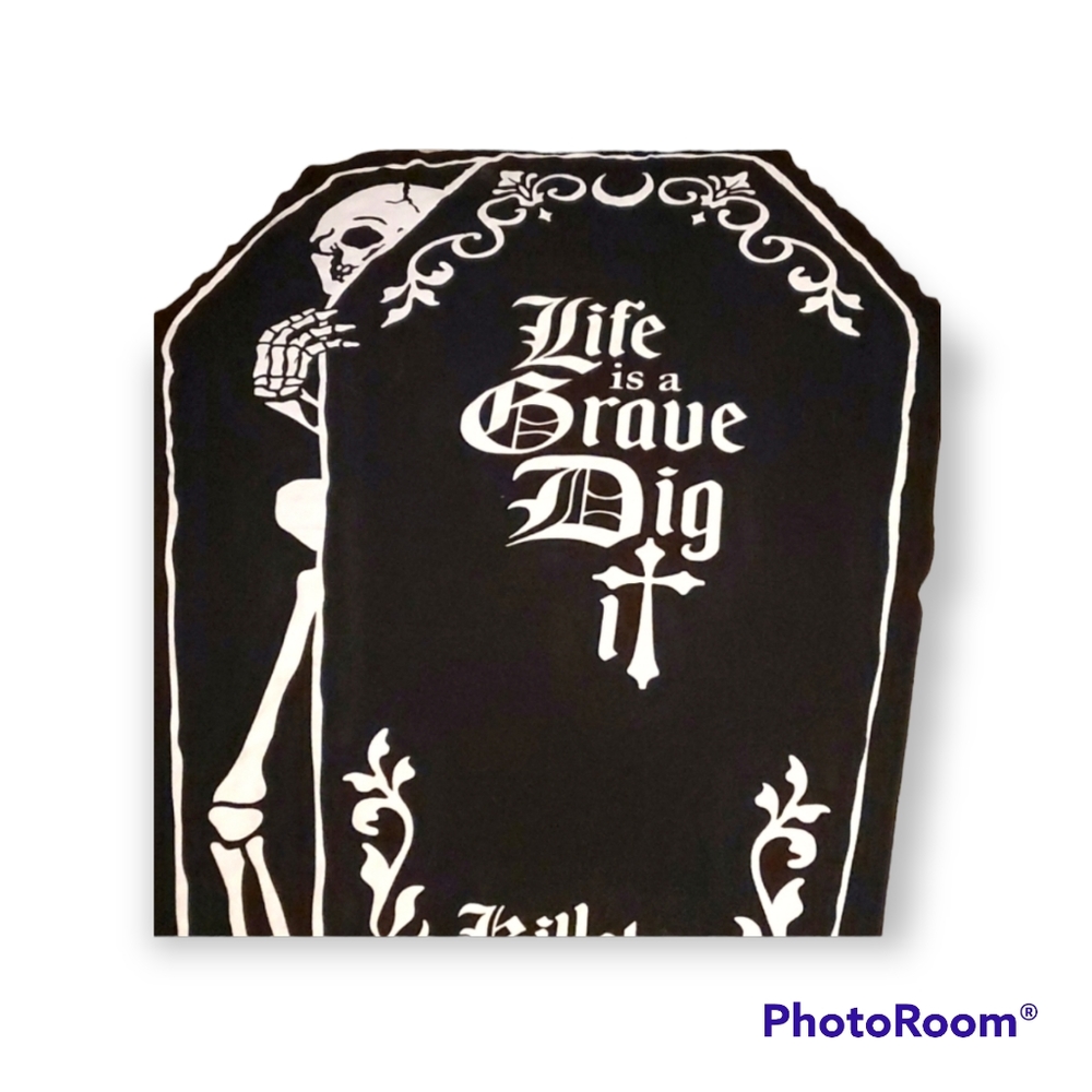 KILLSTAR Life Is A Grave Dig It Beach Towel